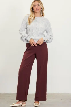 SKIES ARE BLUE Sweaters*Cable Knit Sweater Gray