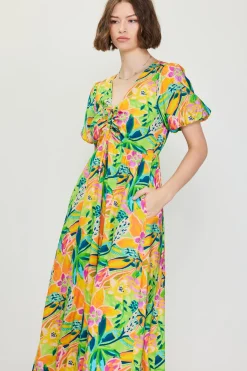 SKIES ARE BLUE Midi Dresses*Celine Floral Print Midi Dress Limemango
