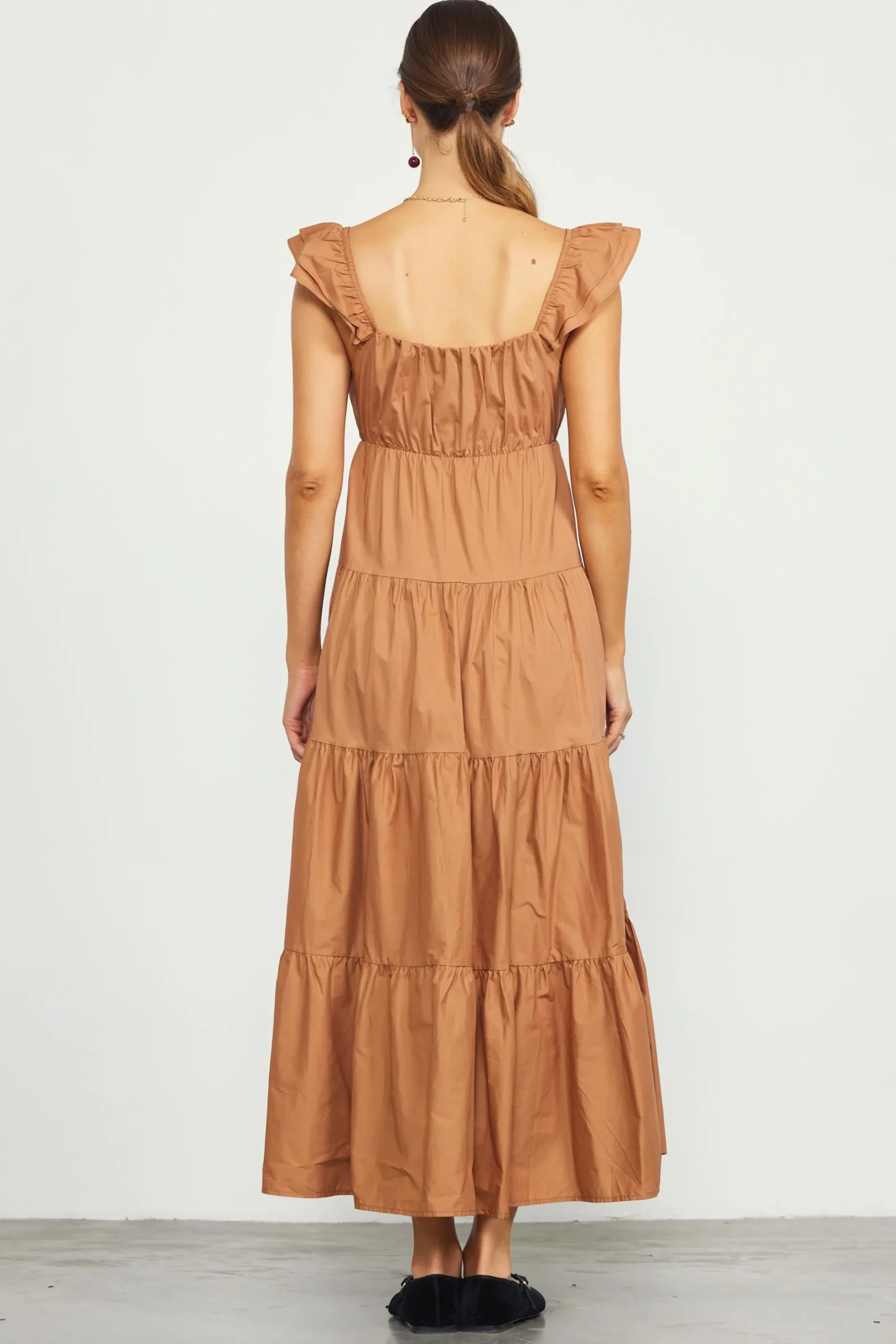 SKIES ARE BLUE Maxi Dresses*Diana Poplin Maxi Dress Tuscantan
