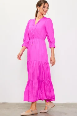 SKIES ARE BLUE Maxi Dresses*Emery Ruffle Tiered Maxi Dress Roseviolet
