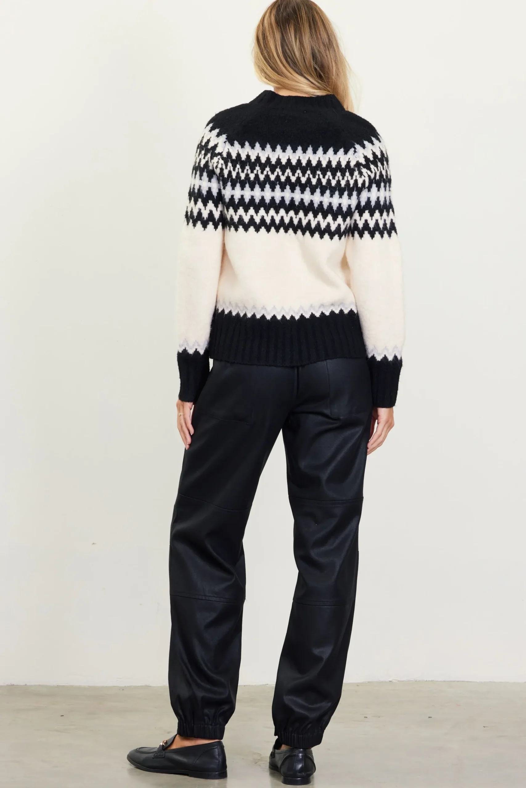 SKIES ARE BLUE Pants*High Waisted Cargo Pants Black