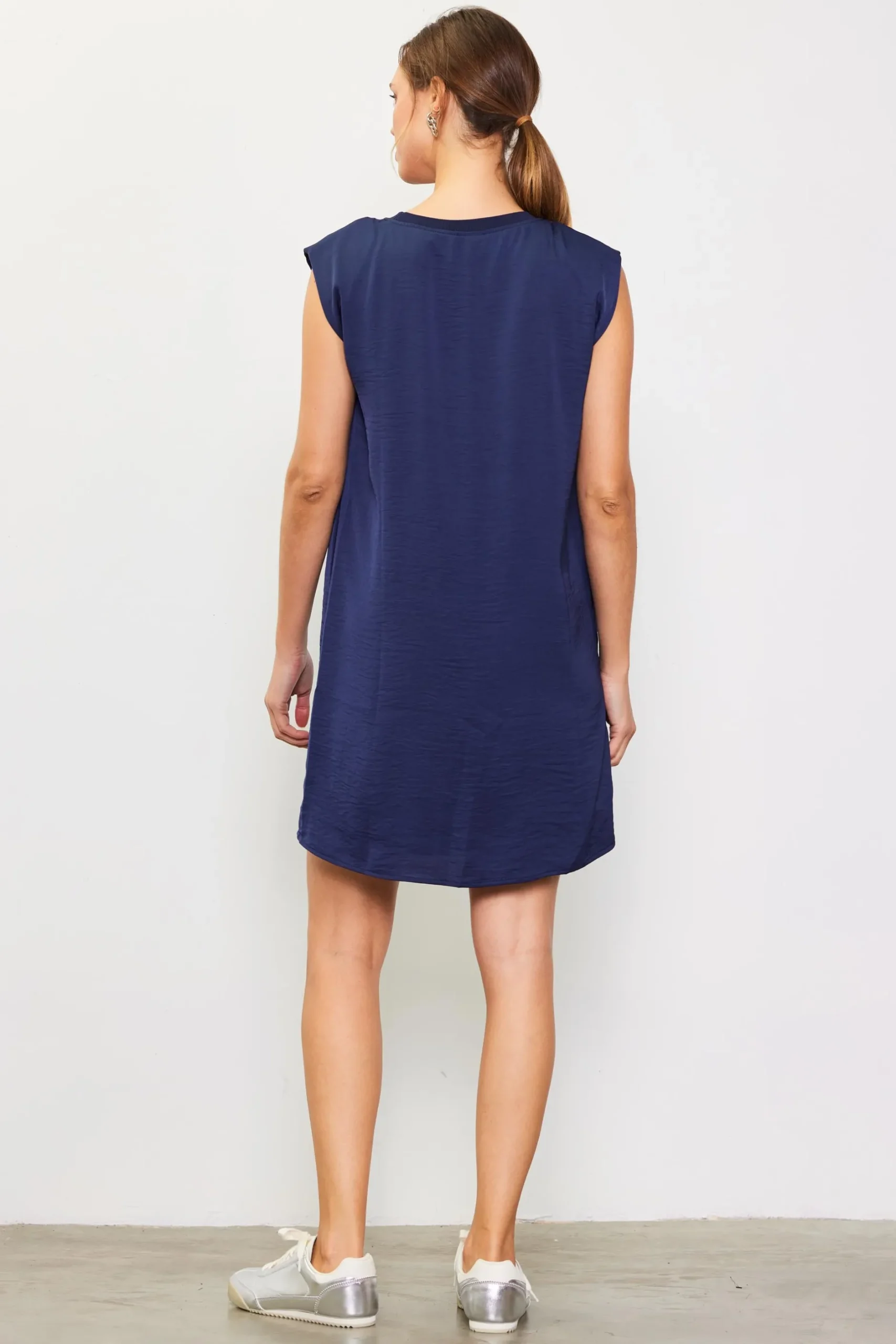 SKIES ARE BLUE Mini Dresses*Muscle Tank Dress Navy
