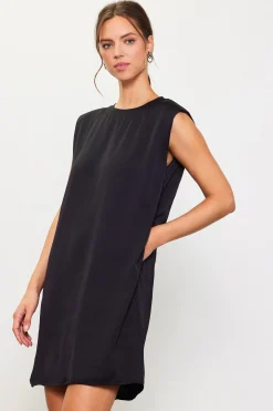 SKIES ARE BLUE Mini Dresses*Muscle Tank Dress Black