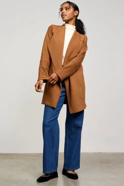 SKIES ARE BLUE Sweaters|Outerwear*Open Front Cardigan Camel