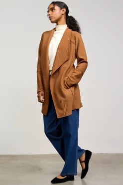 SKIES ARE BLUE Sweaters|Outerwear*Open Front Cardigan Camel