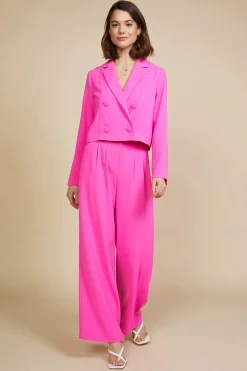 SKIES ARE BLUE Pants*Pintuck Wide Pants Prettyinpink