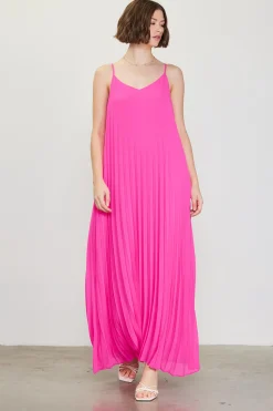 SKIES ARE BLUE Maxi Dresses*Pleated Maxi Dress Prettyinpink