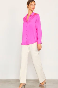 SKIES ARE BLUE Blouses|Long Sleeve Tops*Recycled Classic Button Down Top Prettyinpink