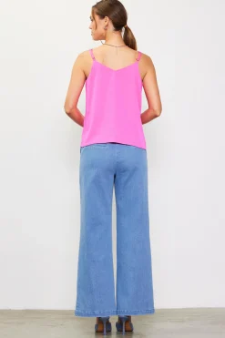 SKIES ARE BLUE Sleeveless Tops*Recycled Double Strap Cami Prettyinpink
