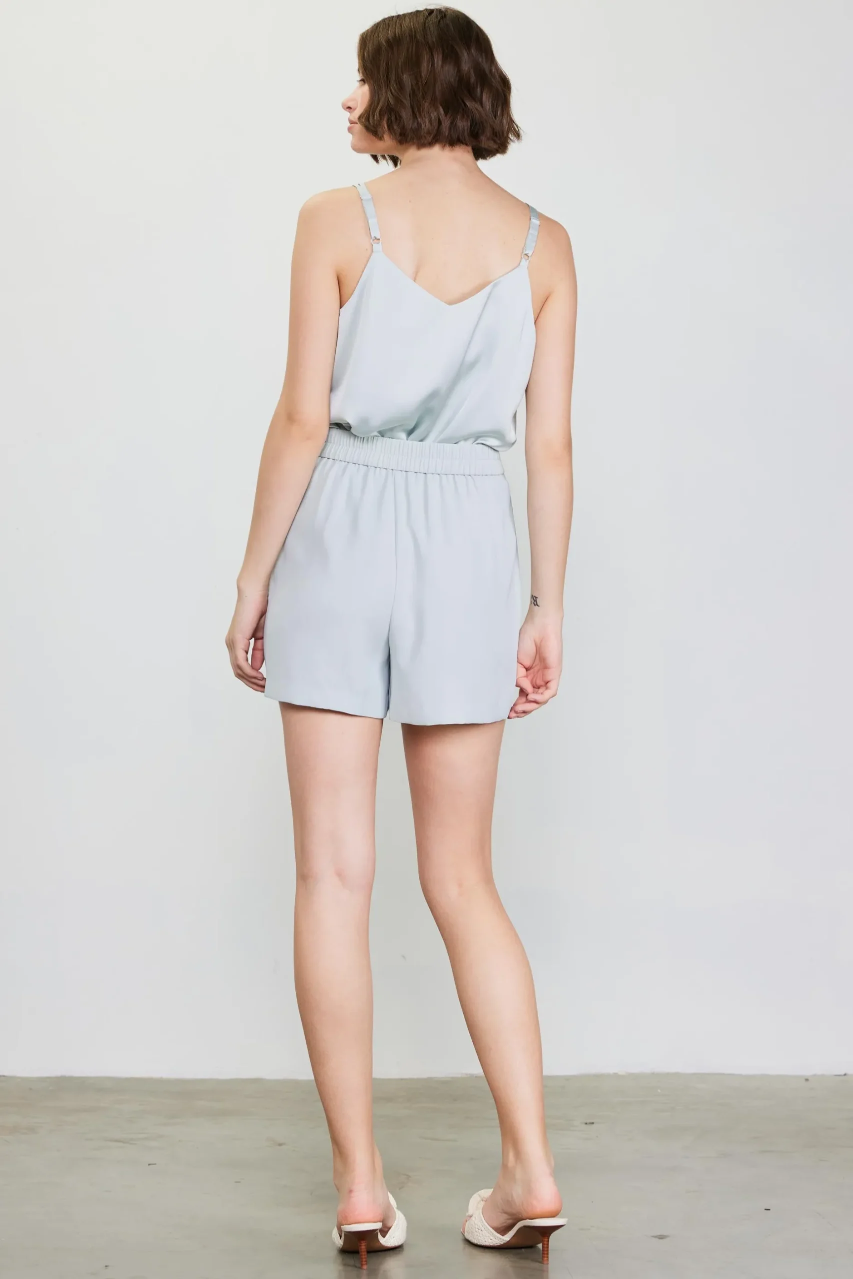 SKIES ARE BLUE Shorts*Recycled Tailored Shorts Dovegrey