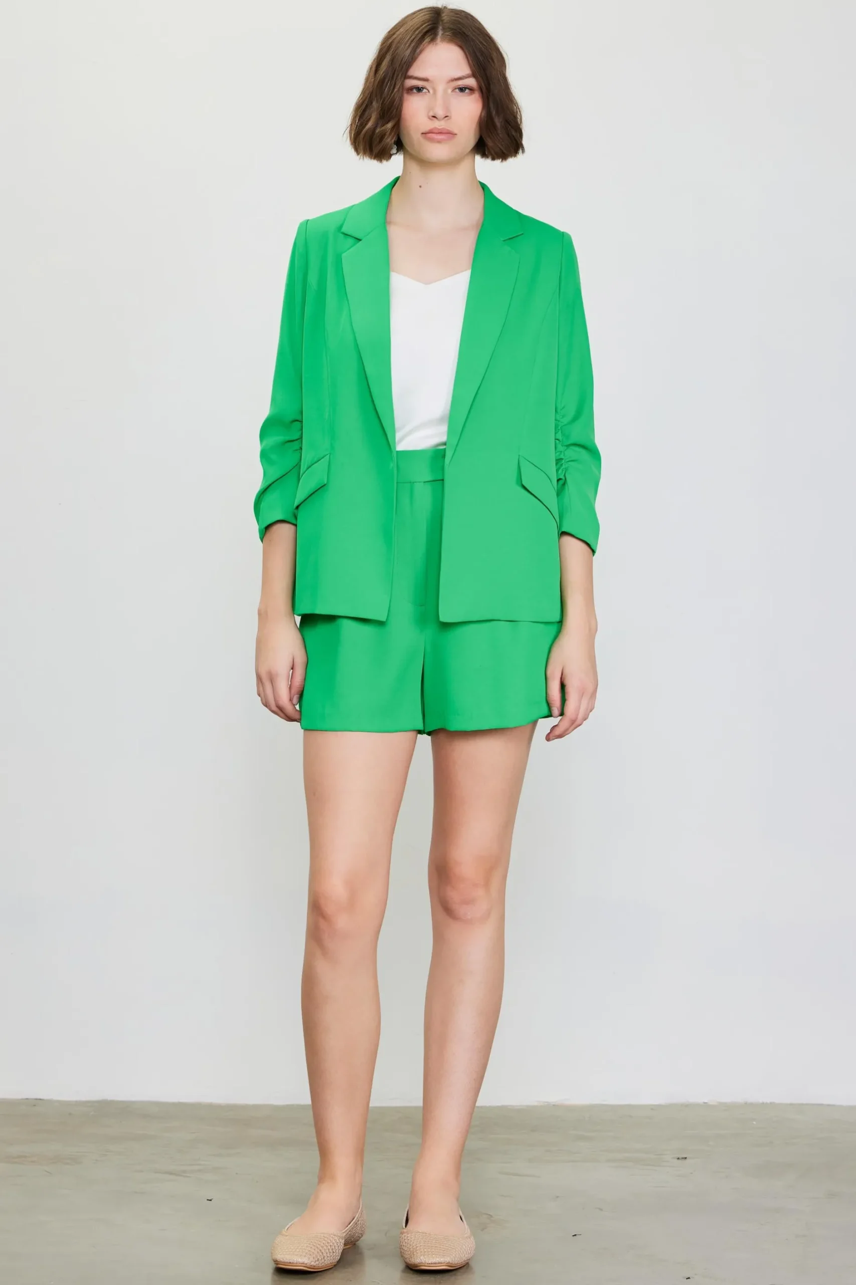SKIES ARE BLUE Shorts*Recycled Tailored Shorts Freshgreen