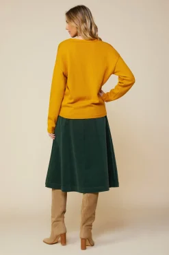 SKIES ARE BLUE Outerwear|Sweaters*Recycled Yarn Cardigan Marigold