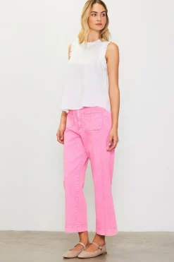 SKIES ARE BLUE Sleeveless Tops*Ruffle Detail Woven Top Offwhite