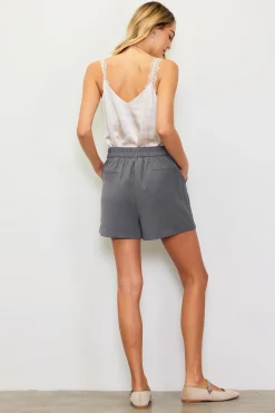 SKIES ARE BLUE Shorts*Structured Shorts Stonegray