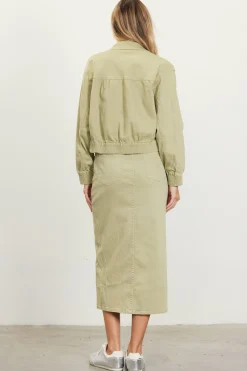 SKIES ARE BLUE Outerwear*Washed Cotton Twill Jacket Sweetpea