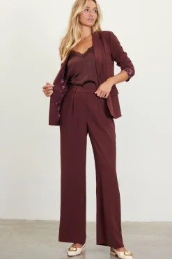 SKIES ARE BLUE Blazers*Welt Pocket Blazer Chocolate